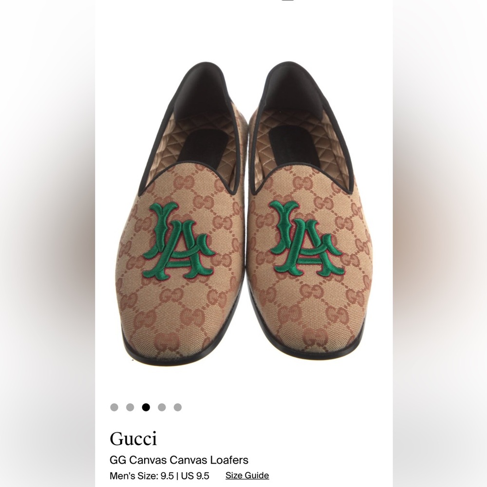 Authentic Gucci Princetown Mules -Limited Edition LA Dodgers size IT9 US10 - Picture 4 of 9